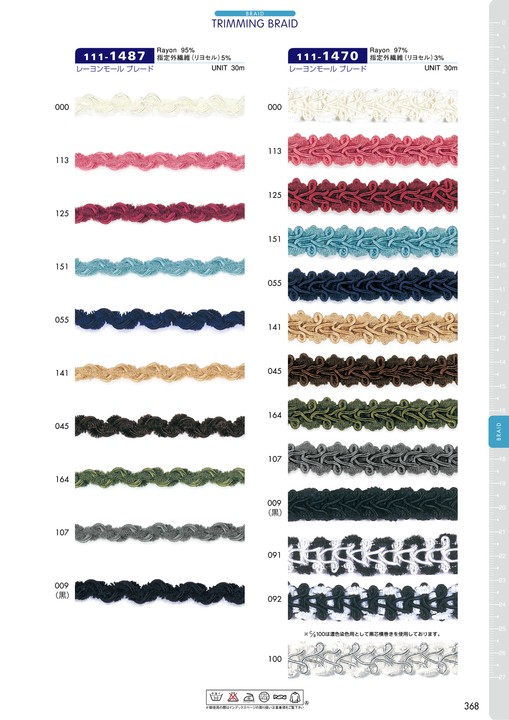 111-1470 جديلة شينيل رايون تقريبًا 10 مم[Ribbons, Tapes, And Cords] DARIN