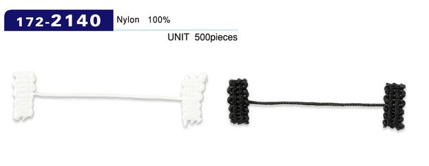 172-2140 مانع بطانة حلقة الزر، من نوع حبل مضفور، الطول الإجمالي 52 مم (عبوة من 500)[Button Loop / Frog Button] DARIN