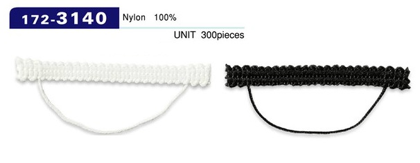 172-3140 حلقة زر، من نوع حبل مضفّر، ممدودة، 56 Mm (300 قطعة)[عروة زر / زر ضفدع] DARIN