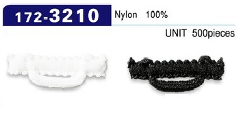 172-3210 حلقة زر، من نوع النايلون الصوفي، أفقي، 26 مم (عبوة من 500)[Button Loop / Frog Button] DARIN