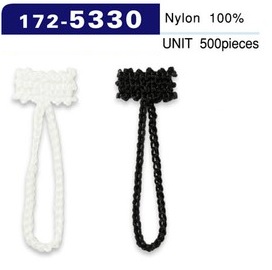 172-5330 سلسلة خيطية لحلقة الزر، الطول الإجمالي 38 mm (500 قطعة)[Button Loop / Frog Button] DARIN