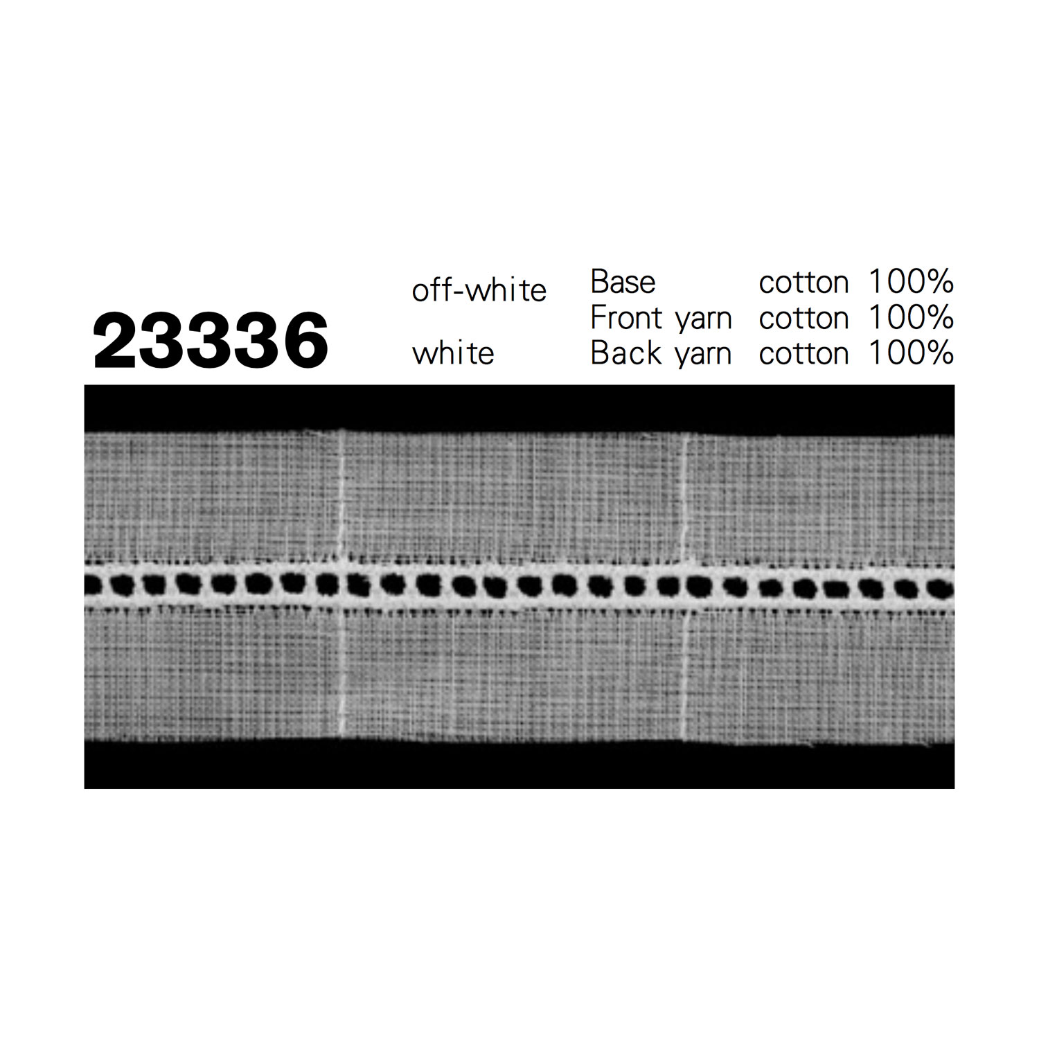 23336 دانتيل إدخال ضيق من القطن Kyowa Lace