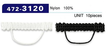 472-3120 حلقة زر، من نوع الحبل المضفور، أفقي، 33 Mm (10 قطع)[عروة زر / زر ضفدع] DARIN