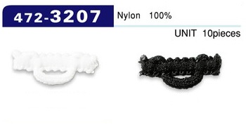 472-3207 عروة زر، من نوع النايلون الموبر، أفقي، 22 mm (10 قطع)[Button Loop / Frog Button] DARIN