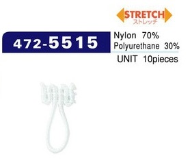 472-5515 حلقات زر من نوع سبانديكس، متوسط (10 قطع)[Button Loop / Frog Button] DARIN