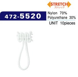 472-5520 حلقة زر، نوع سباندكس، كبيرة (10 قطع)[Button Loop / Frog Button] DARIN