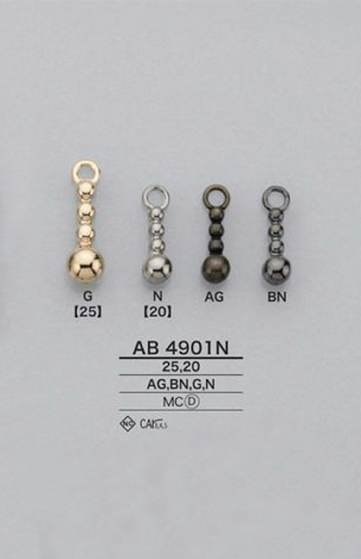 AB4901N لسان سحاب بسلسلة كروية[Zipper] IRIS