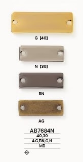 AB7684N لوحة معدنية قابلة للخياطة من النحاس الأصفر[Other Miscellaneous Goods] IRIS
