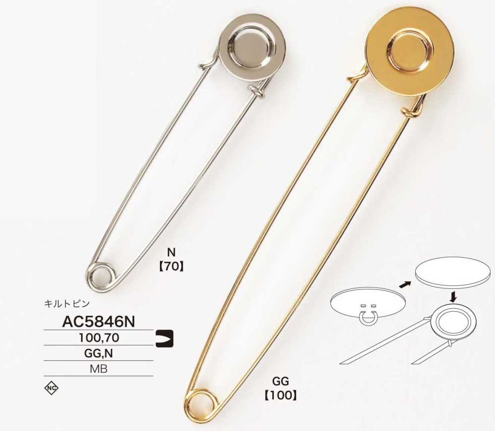 AC5846N دبوس لحاف نحاسي[سلع متنوعة أخرى] IRIS