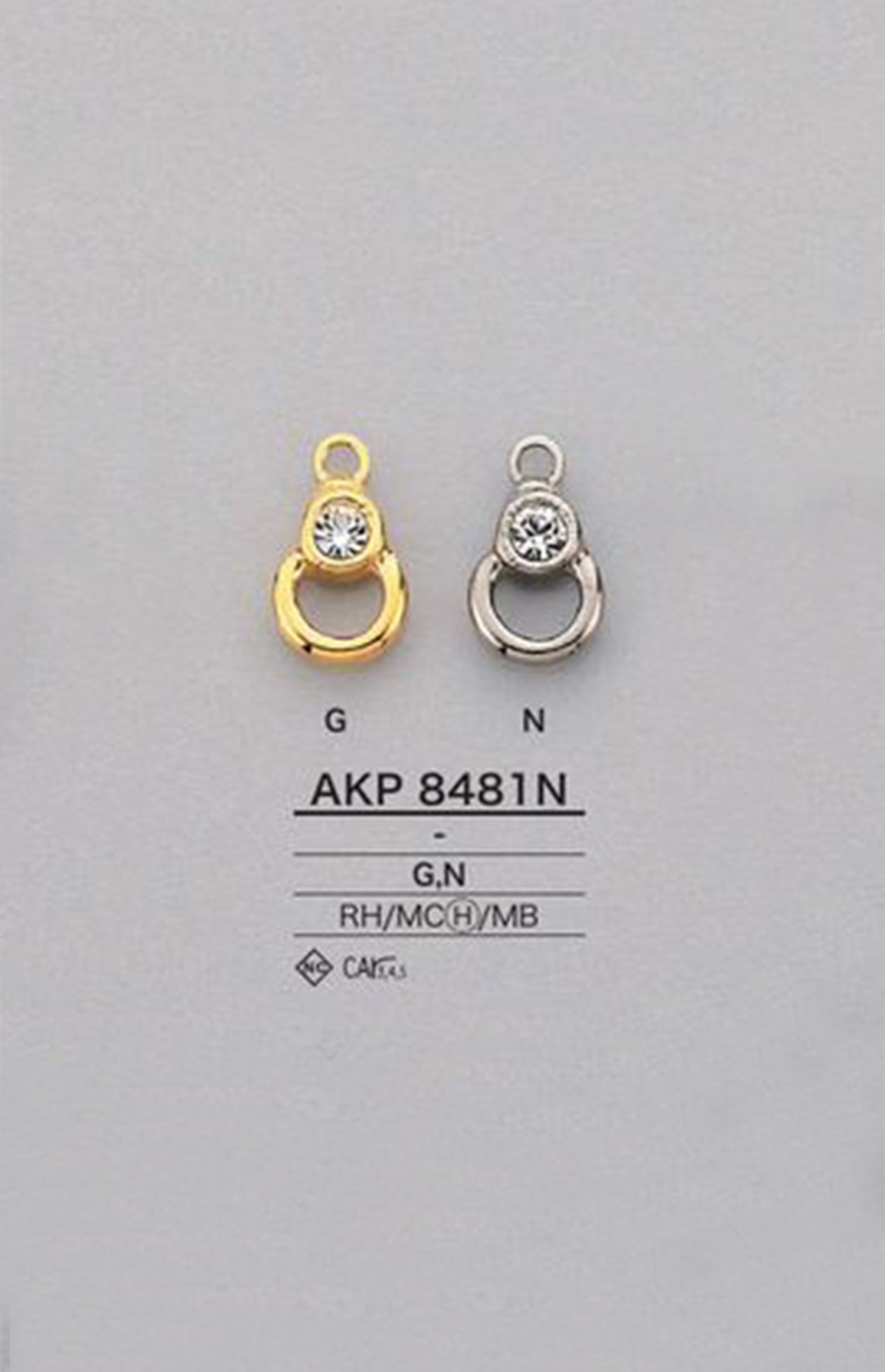 AKP8481N لسان سحاب مرصع بالأحجار اللامعة[Zipper] IRIS