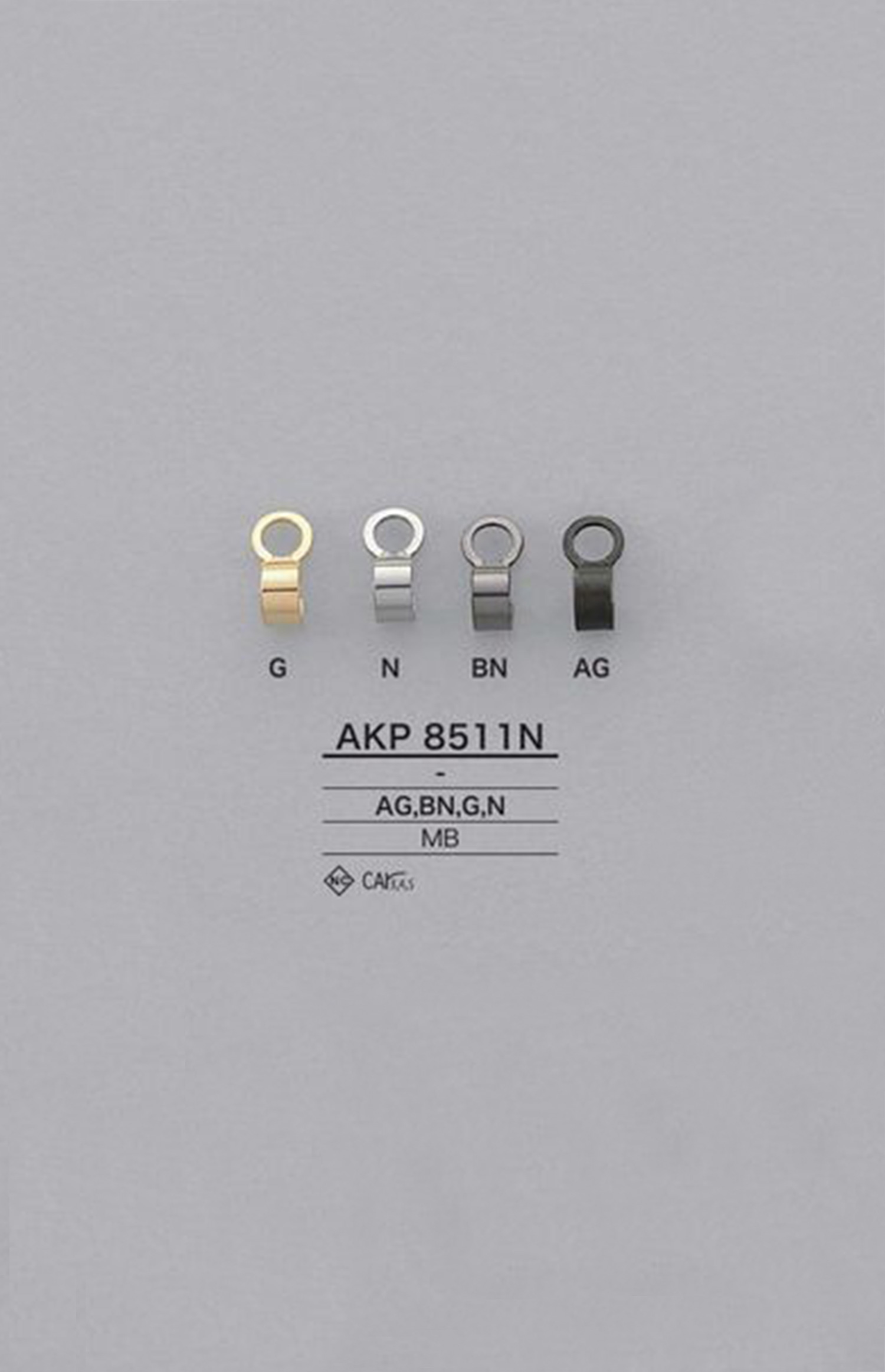 AKP8511N لسان سحاب من النحاس الأصفر[Zipper] IRIS