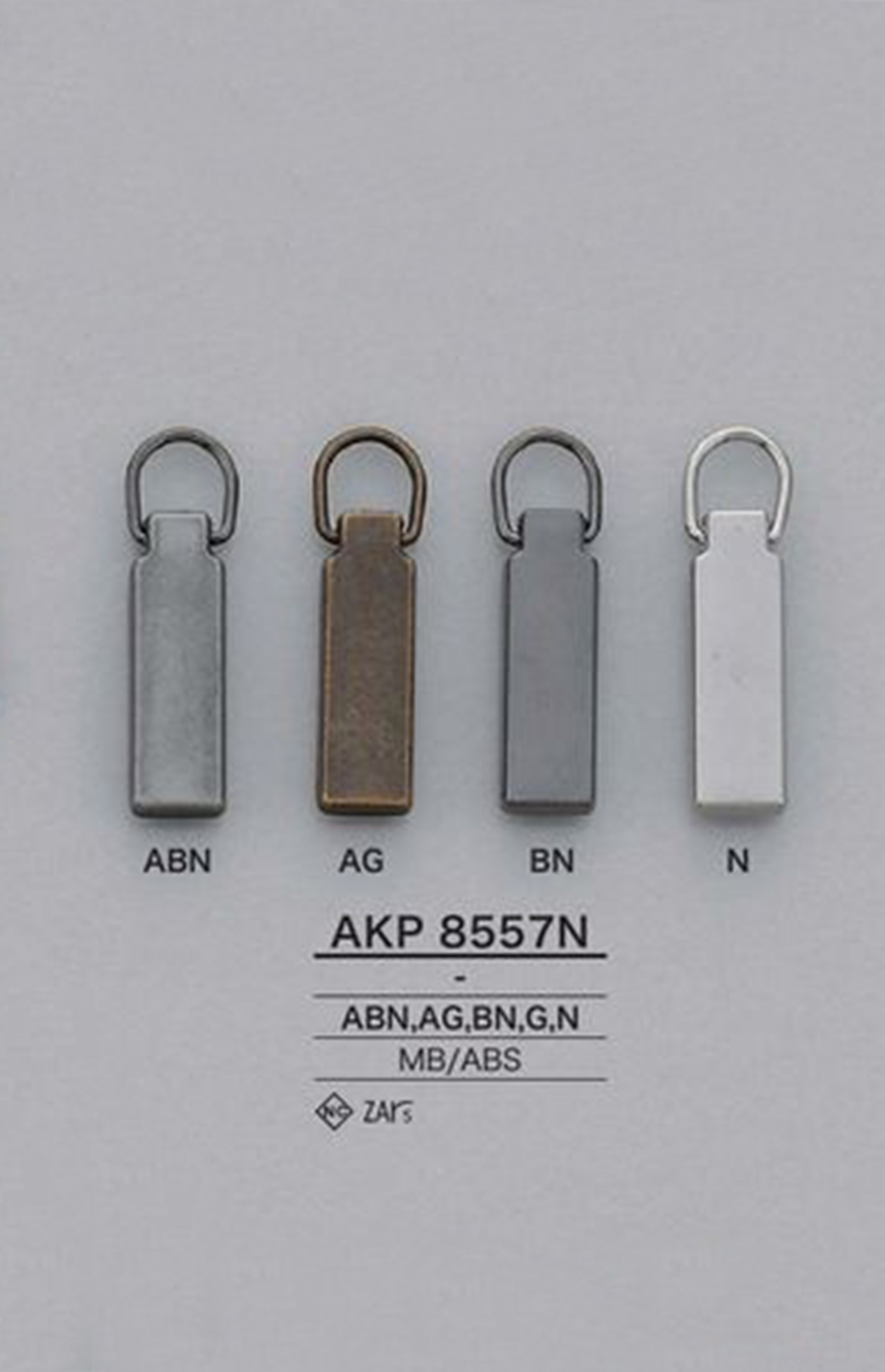 AKP8557N لسان سحب السحاب المربع[Zipper] IRIS