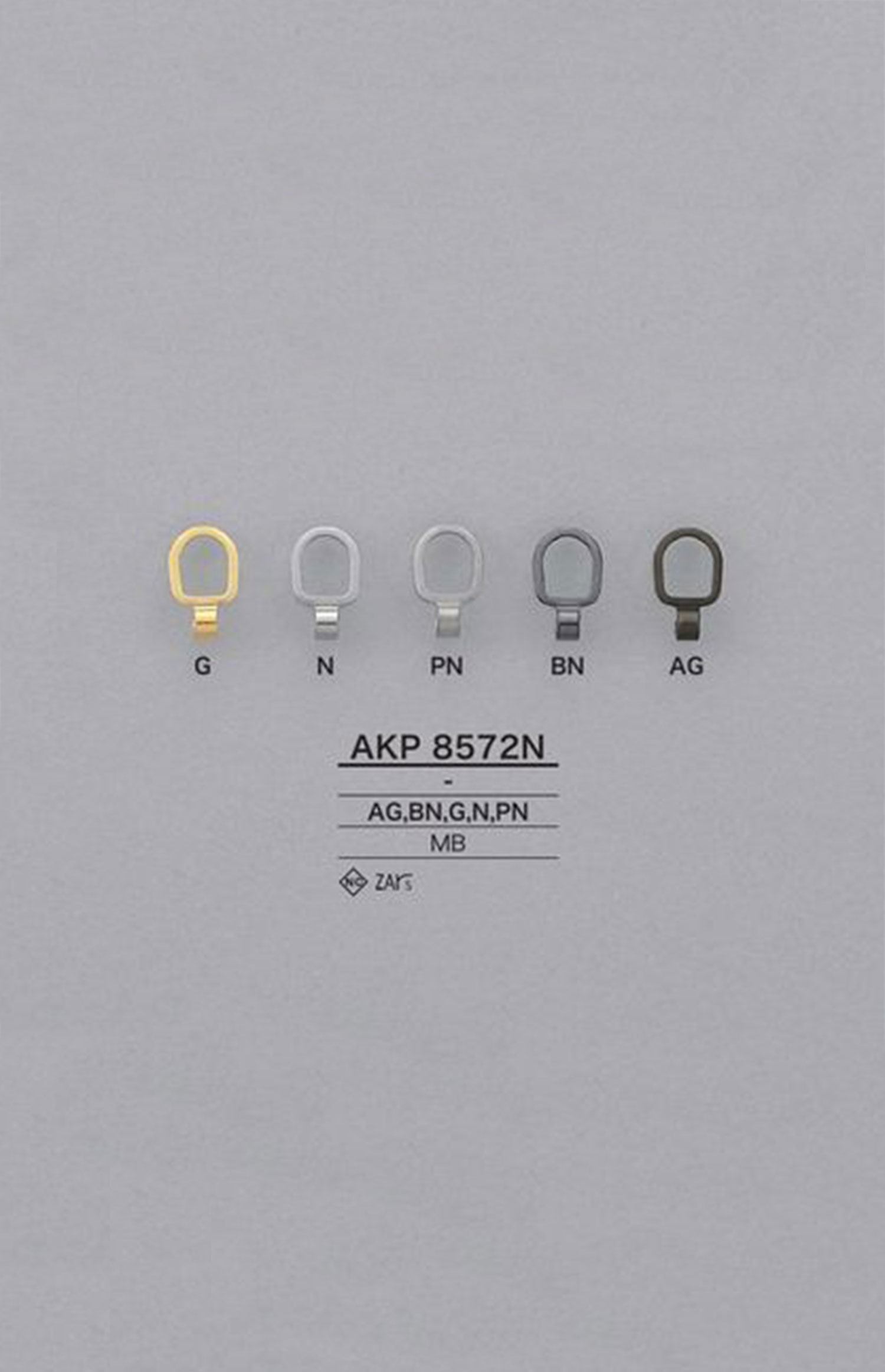 AKP8572N رأس السحاب النحاسي (لسان السحب)[Zipper] IRIS