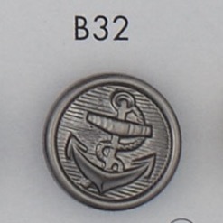 B32 زر مطلي براتنج ABS[أزرار] DAIYA BUTTON