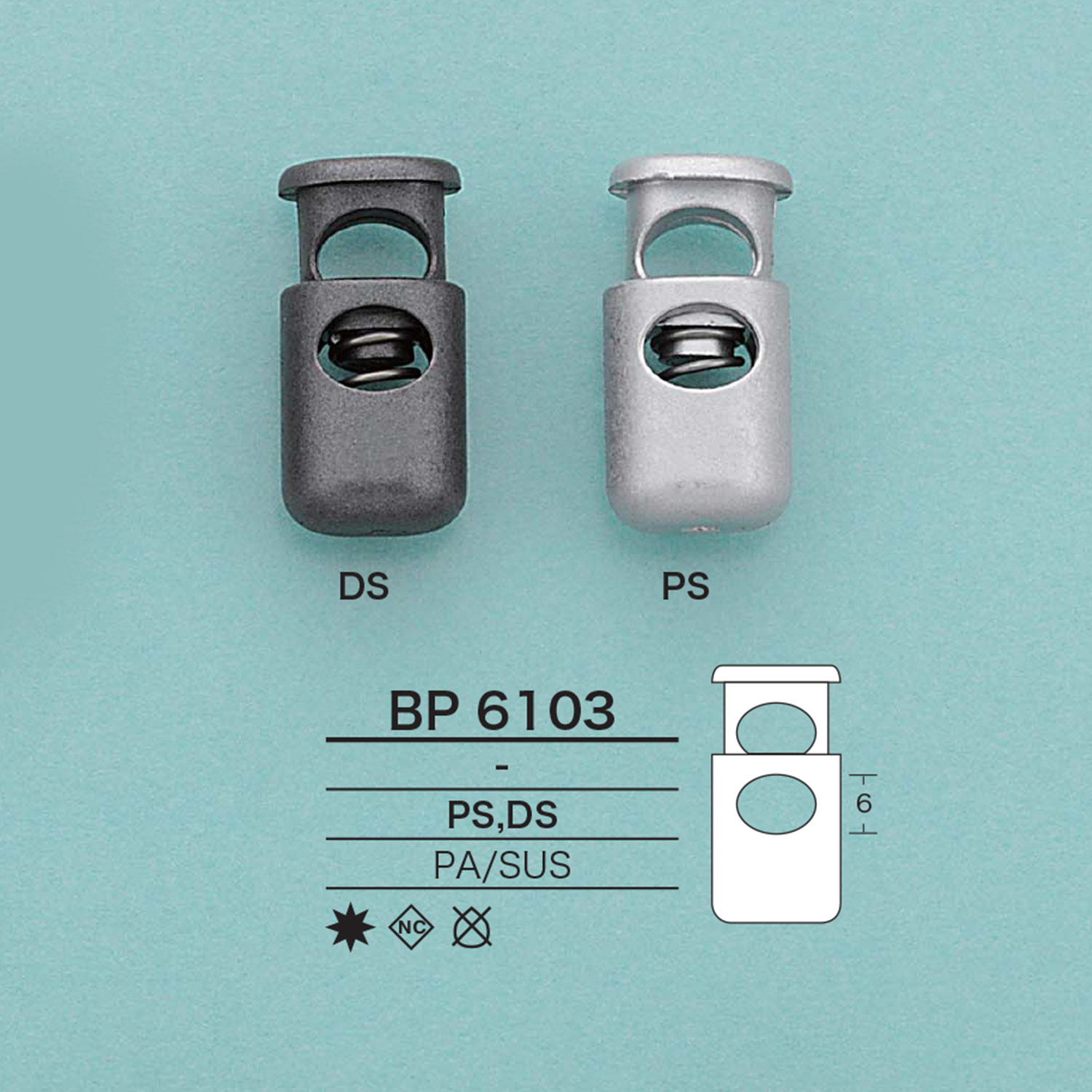 BP6103 قفل حبل أنبوبي[أبازيم وحلقات] IRIS