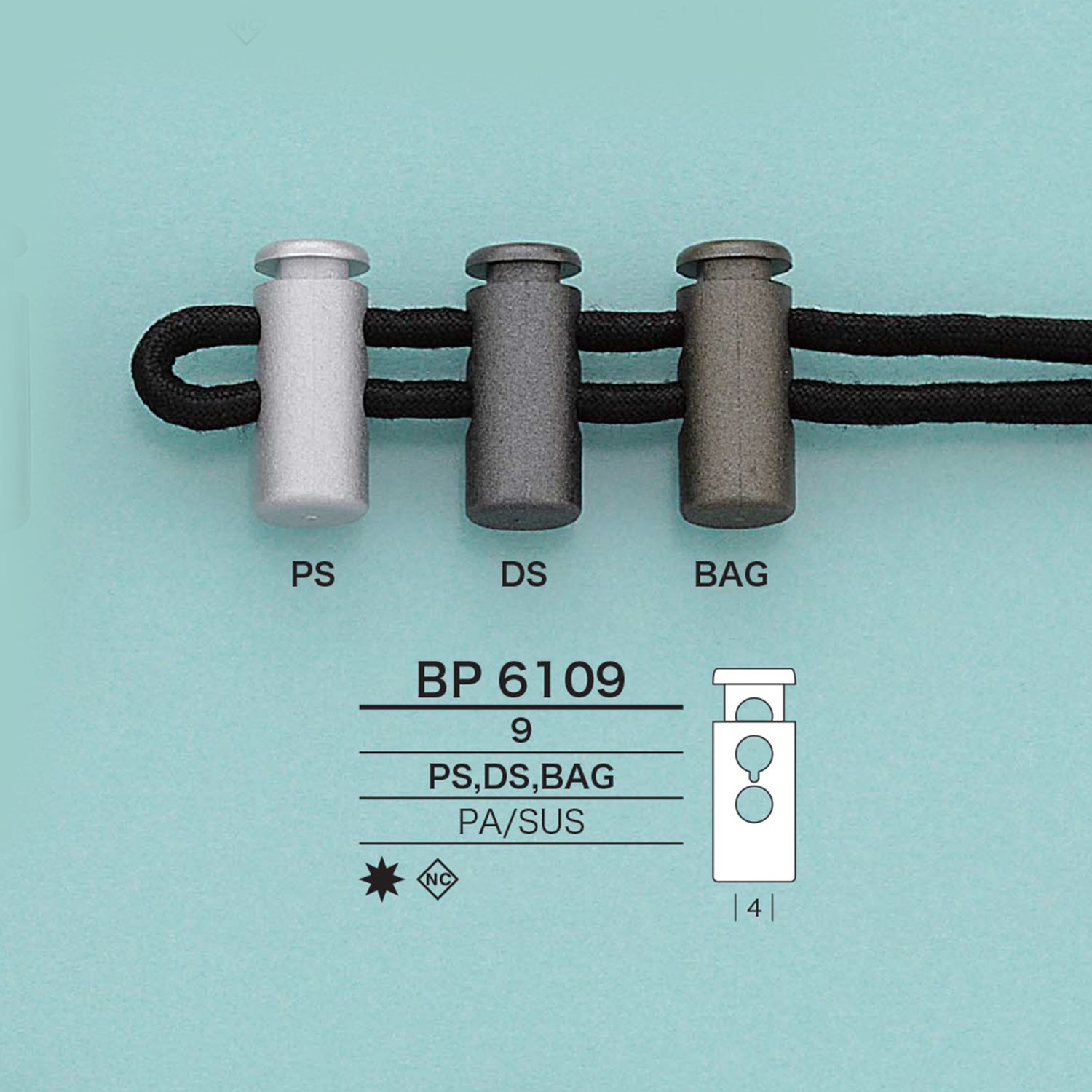BP6109 قفل رباط أنبوبي[أبازيم وحلقات] IRIS