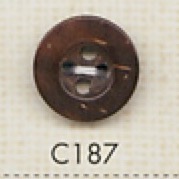 C187 زر خشبي طبيعي بأربع فتحات[Buttons] DAIYA BUTTON
