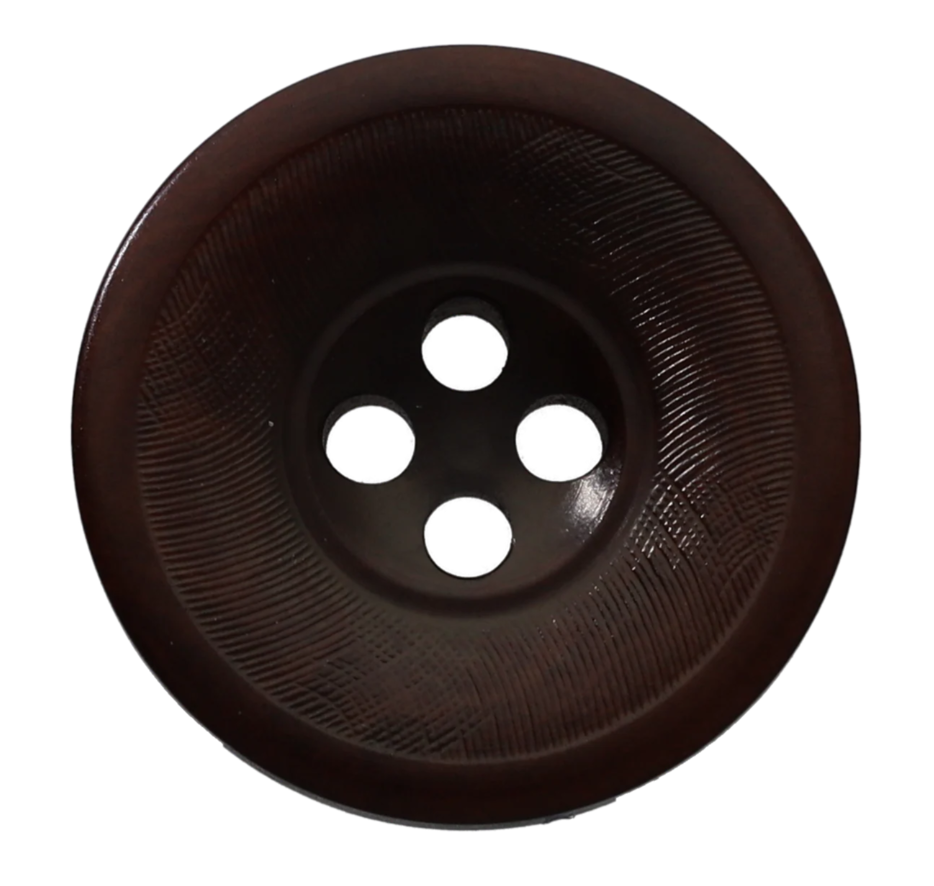 CARRERA1 زر من الجوز الطبيعي، لامع[أزرار] Koutoku Button