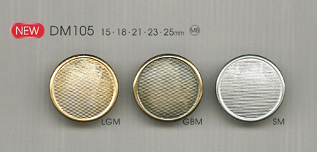 DM105 زر معدني بسيط للجاكيتات[Buttons] DAIYA BUTTON