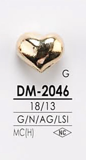 DM2046 زر معدني على شكل قلب[Buttons] IRIS
