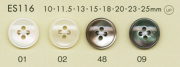 ES116 DAIYA BUTTONS زر بوليستر على طراز الصدف[أزرار] DAIYA BUTTON