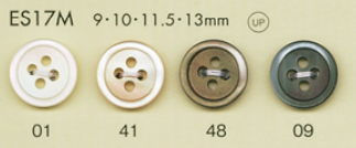 ES17M DAIYA BUTTONS زر بوليستر بمظهر الصدف غير اللامع[Buttons] DAIYA BUTTON