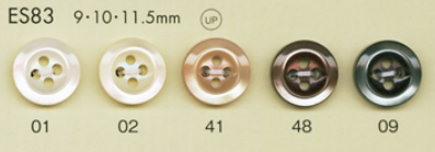 ES83 DAIYA BUTTONS زر بوليستر بنمط الصدفة[أزرار] DAIYA BUTTON