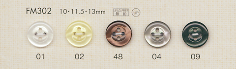 FM302 DAIYA BUTTONS زر بوليستر بنمط الصدفة[أزرار] DAIYA BUTTON