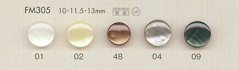 FM305 DAIYA BUTTONS زر بوليستر بنمط الصدف[أزرار] DAIYA BUTTON