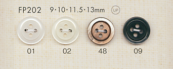 FP202 DAIYA BUTTONS زر بوليستر بشكل الصدف[أزرار] DAIYA BUTTON