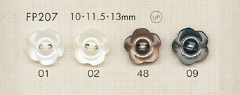 FP207 DAIYA BUTTONS زر بوليستر بمظهر الصدف (شكل زهرة)[Buttons] DAIYA BUTTON