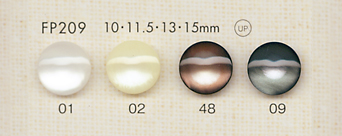 FP209 DAIYA BUTTONS زر بوليستر بتصميم صدفي[أزرار] DAIYA BUTTON