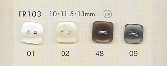FR103 DAIYA BUTTONS زر بوليستر بطراز الصدفة (مربع)[أزرار] DAIYA BUTTON