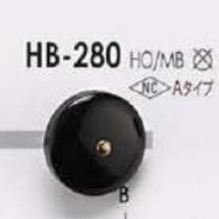 HB280 زر بأربعة ثقوب مصنوع من قرن جاموس حقيقي/نحاس أصفر[أزرار] IRIS