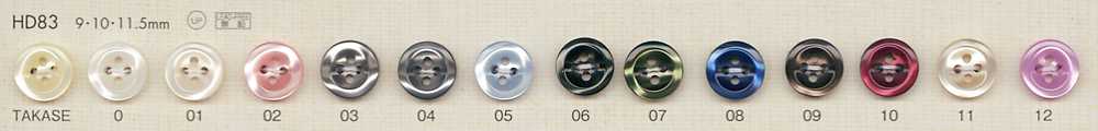 HD83 DAIYA BUTTONS سلسلة HYPER DURABLE المقاومة للصدمات أزرار بوليستر بنمط الصدفة DAIYA BUTTON