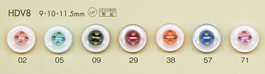 HDV8 DAIYA BUTTONS سلسلة HYPER DURABLE المقاومة للصدمات أزرار بوليستر شبيهة بالصدف DAIYA BUTTON