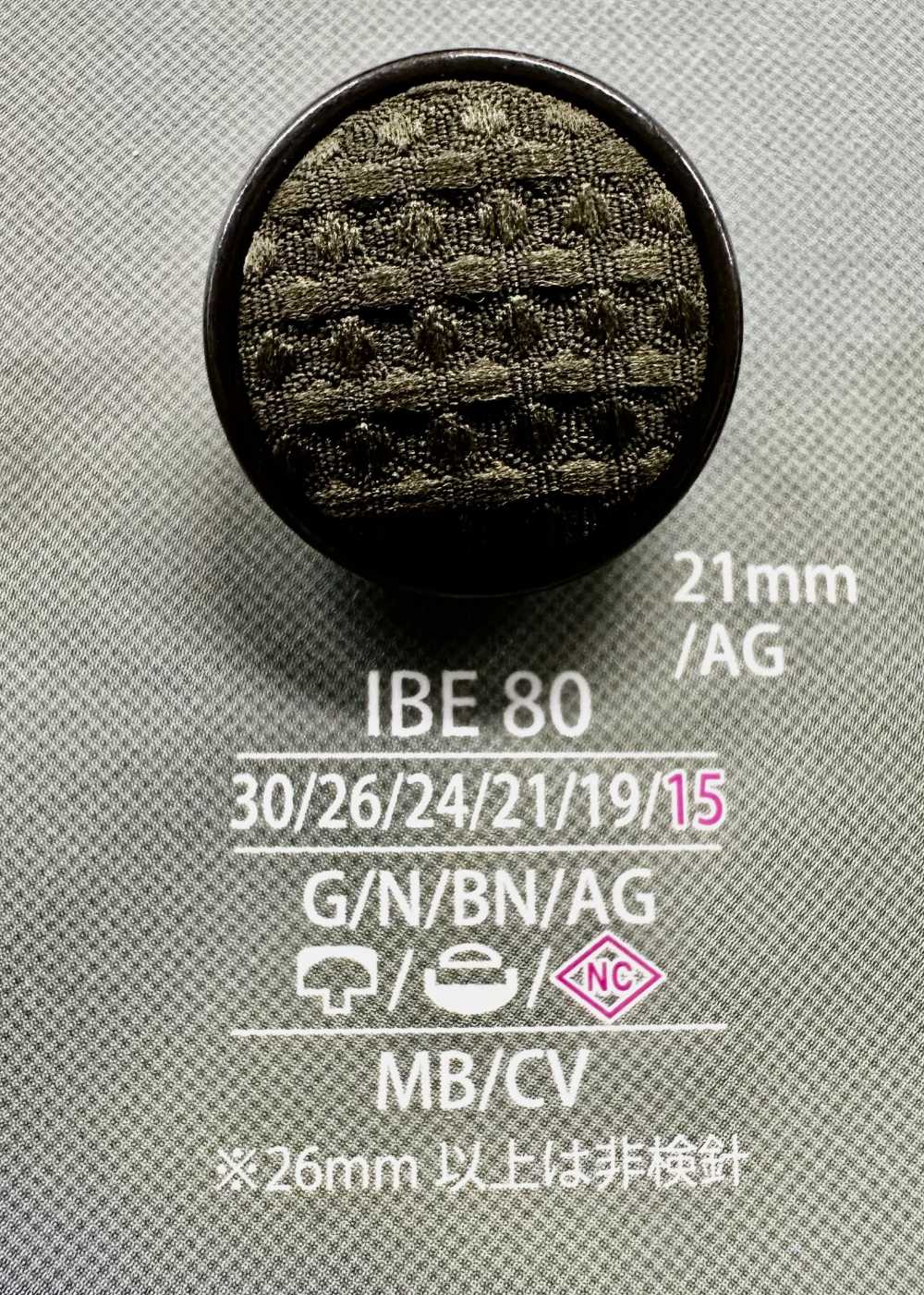 IBE80 زر مغطى بغطاء ذو حلقة وعمود مغلق[أزرار] IRIS