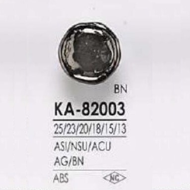 KA82003 زر ساقي بحلقة مستطيلة ونصف حلقة من راتنج ABS[أزرار] IRIS