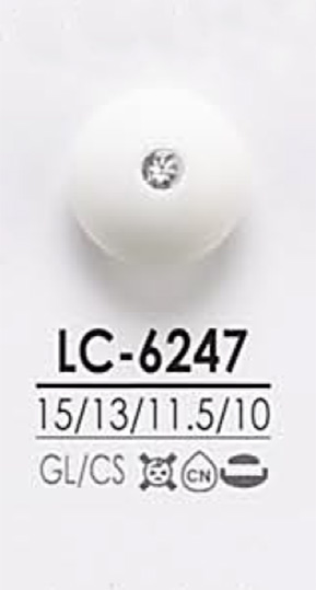 LC6247 للصباغة، زر بحجر كريستالي بنمط Pin Curl[أزرار] IRIS