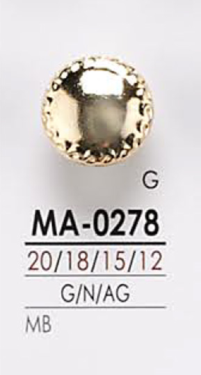 MA0278 زر معدني[أزرار] IRIS