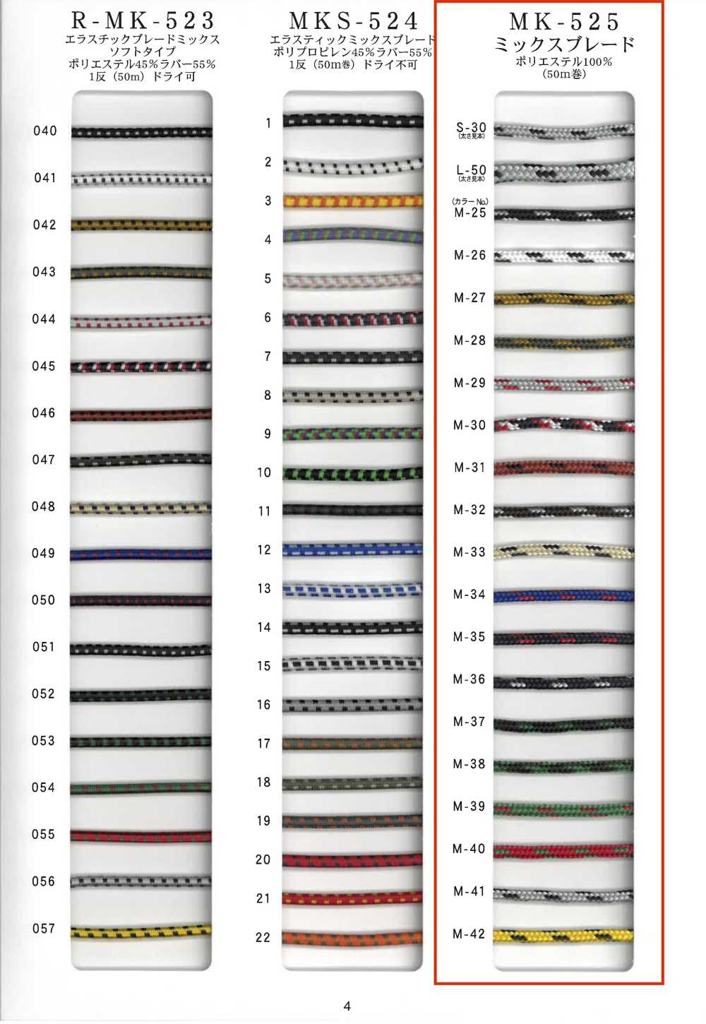 MK525 ضفيرة مختلطة[Ribbons, Tapes, And Cords] RIVER