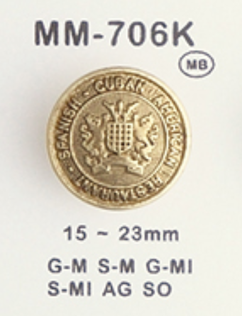 MM706K زر معدني[أزرار] DAIYA BUTTON