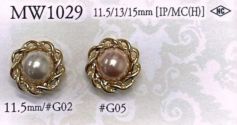 MW1029 زر بمظهر اللؤلؤ[أزرار] IRIS