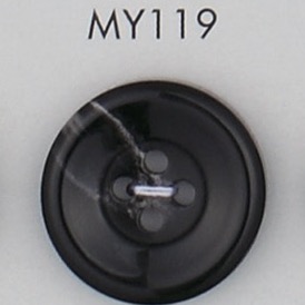 MY119 زر بأربع فتحات مصنوع من راتنج البوليستر[أزرار] DAIYA BUTTON