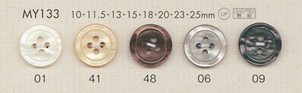 MY133 DAIYA BUTTONS زر بوليستر بشكل الصدف[Buttons] DAIYA BUTTON