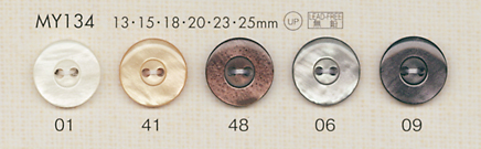 MY134 DAIYA BUTTONS زر بوليستر بشكل الصدف[أزرار] DAIYA BUTTON