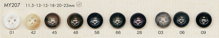 MY207 زر بوليستر أنيق بأربع فتحات[أزرار] DAIYA BUTTON