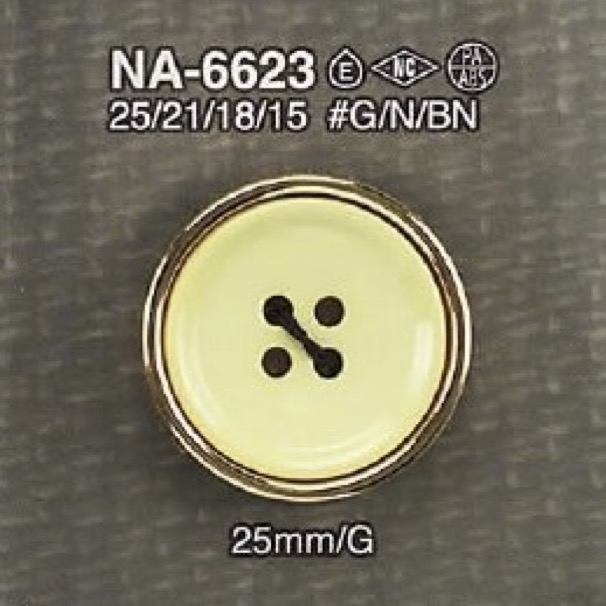 NA6623 زر ذو 4 ثقوب بفتحة أمامية مصنوع من راتنج نايلون/راتنج ABS[Buttons] IRIS