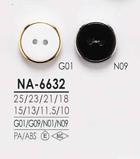 NA6632 زر ذو فتحتين بقاعدة مغلقة قابل للتلوين[أزرار] IRIS