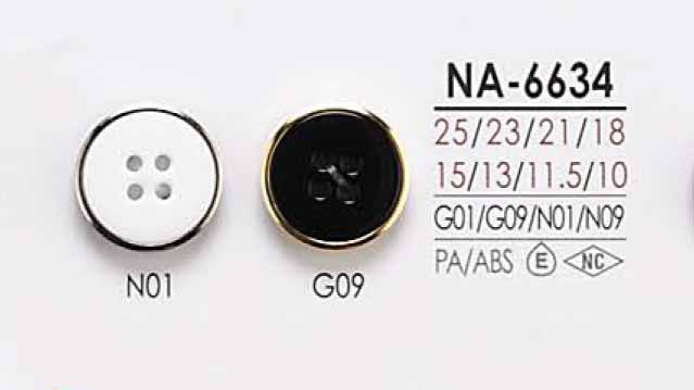 NA6634 زر بغطاء قابل للتلوين بأربع فتحات وعمود مغلق[أزرار] IRIS